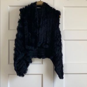 Rabbit fur vest